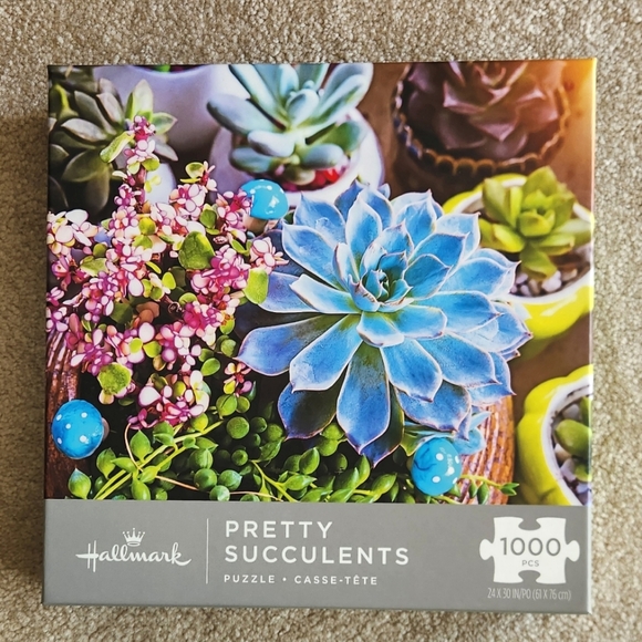 Hallmark Pretty Succulents 1000 Piece Jigsaw Puzzle - Picture 2 of 4